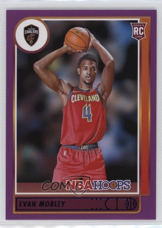 2021-22 Panini NBA Hoops Rookies Purple Evan Mobley #234 0sb5