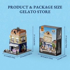 Gelato Store Building Lego Brick SetModel F9078