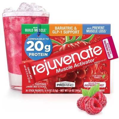 Rejuvenate Muscle Activator , Drink Mix, Raspberry Burst, 30 Stick Packets, 0.19