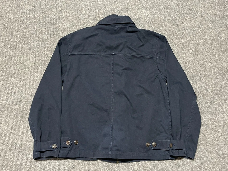 Vintage Polo Ralph Lauren Harrington Bomber Jacket Youth Large Blue Pockets Zip - Image 2 of 4