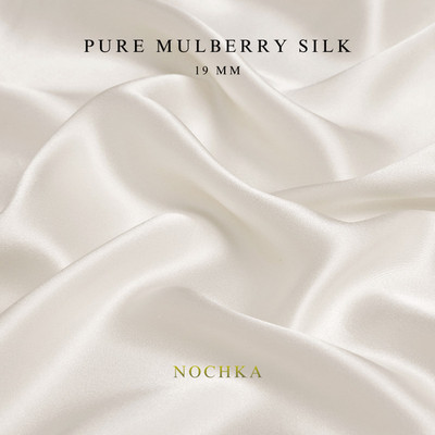 Raw 100% Pure Mulberry Silk Fabric by the Yard 44'' width 19 mm 6A Grade
