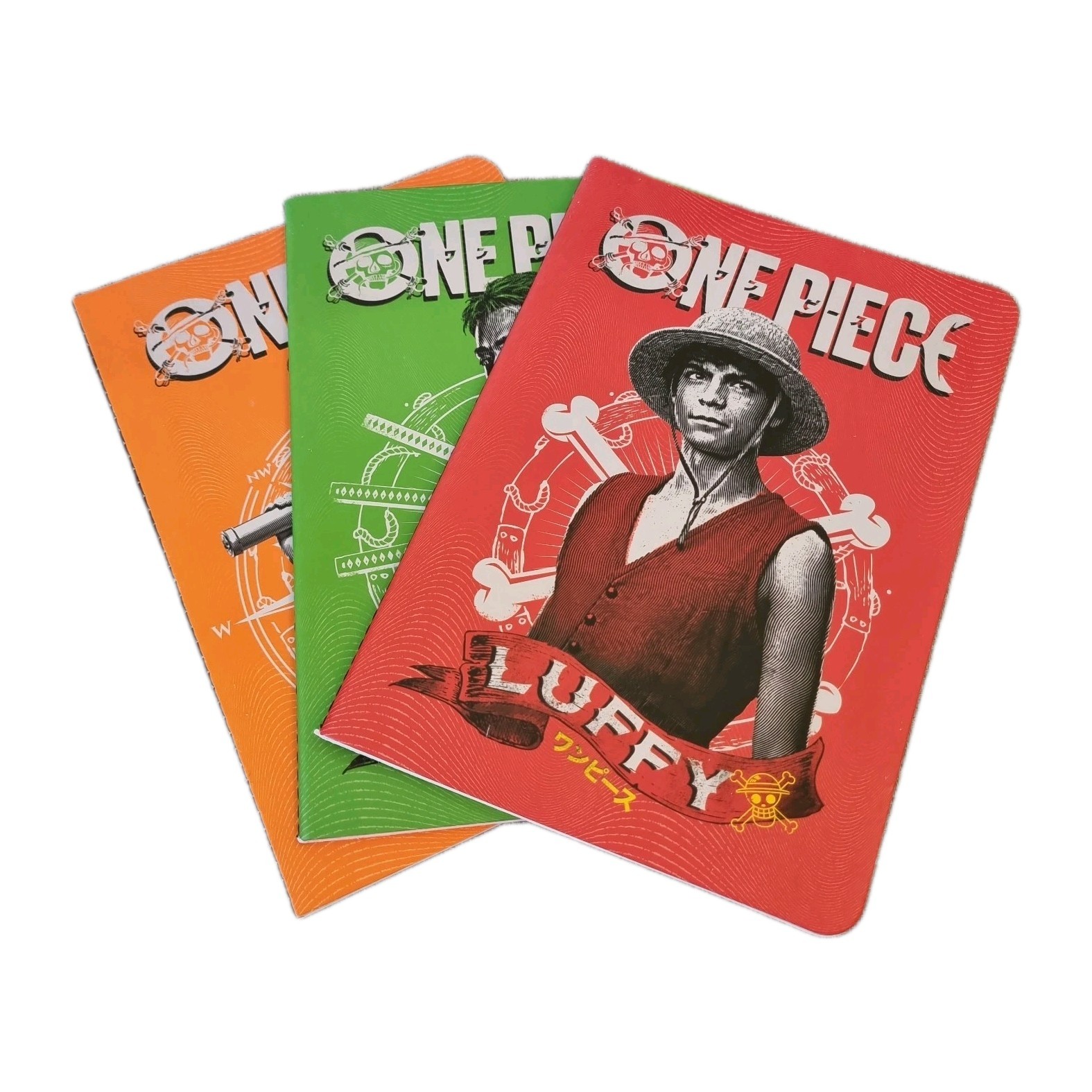 Grupo Erik A5 Notebook Set - One Piece Manga Gifts | 3 A5 Notebooks - Lined, Plain, Dotted - 32 sheets (64 pages) | One Piece Merch, Anime Stationery Gifts Under 15 Pounds - Image 2