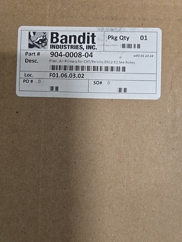 Bandit Chippers 904-0008-04 Filter Cartridge CAT Perkins Primary Air - Bild 2 von 2