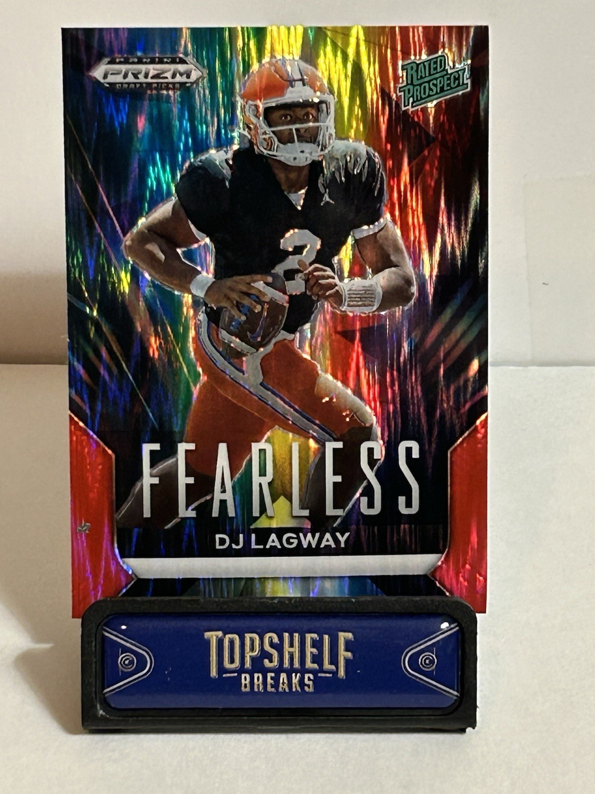 2024 Panini Prizm Draft Picks - DJ Lagway Red Flash Fearless /49 Rated Prospect