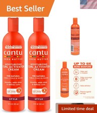 Coconut Scented Shea Butter Curl Activator Cream 24 oz Total for Bouncy Curls