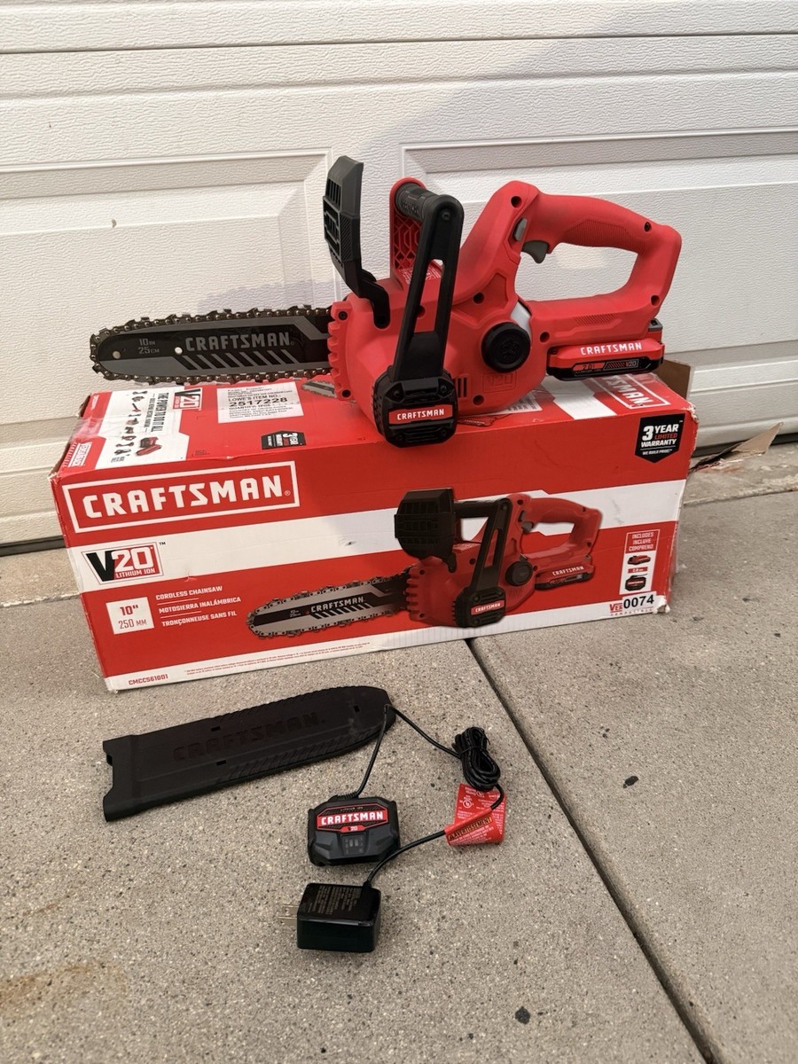 Compact Chainsaw Craftsman V20 Cordless Chainsaw CRAFTSMAN V20 20