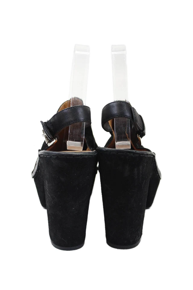 KORS Michael Kors Mujer Gamuza Correa al Tobillo Bloque Tacones Negros Talla 8 Foto 3 de 4