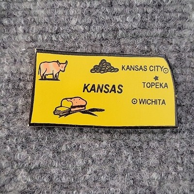 Kansas REPLACEMENT STATE Small World Toys Wooden USA Map 1994 Puzzle #2560