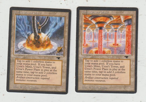Urza's Power Plant ANTIQUITIES MAGIC MTG ENGLISH 1994 EX-NM Card Lot x2 - Picture 1 of 2