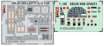 Eduard Accessories 3DL48008 - 1:48 Il-2 Space 1/48 For Zvezda - Neu-image