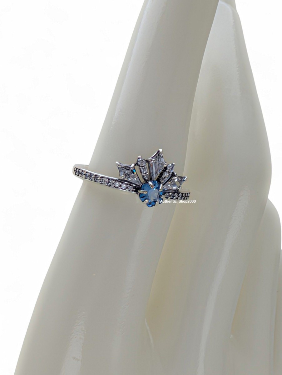 New 100% PANDORA 925 Sparkle Disney Frozen Queen Elsa Blue Tiara