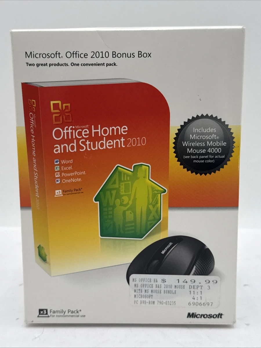 MICROSOFT OFFICE 2007 Home and Student pour 3 PC - Version