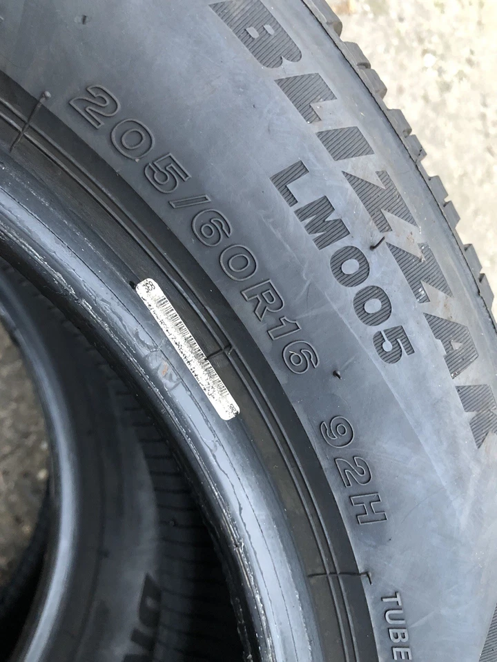 ✅2x 205/60R16 M+S Winterreifen BRIDGESTONE 7mm 2023 Schnee ❄️Symbol - Bild 3 von 4