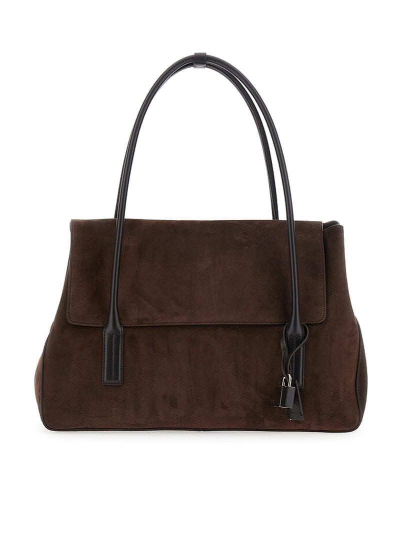 Tom Ford Brown Suede Shoulder Bag New & Authentic