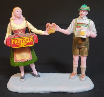 Lemax Christmas Village Town Pretzel Snack 42243 German Vendor