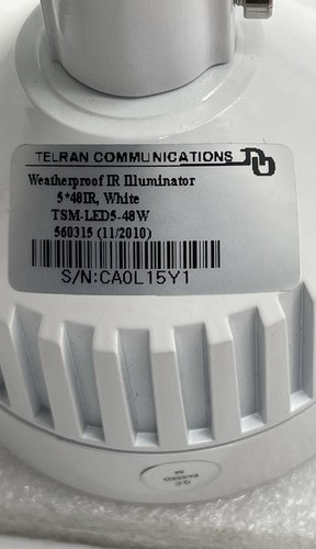 Satmaximum Weatherproof Infrared CCTV Camera Illuminator 5×48 IR LEDs White - Picture 4 of 6