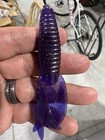 30ct Bass fishing soft plastic lot, 4in Creature bait, Junebug with grn flake — photo 6