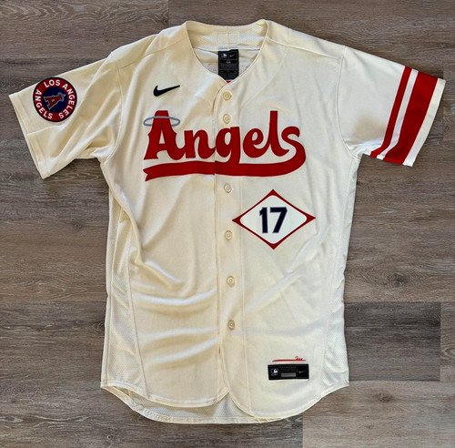 Los Angeles Angels Shohei Ohtani #17 City Connect Cream Printed Jersey New