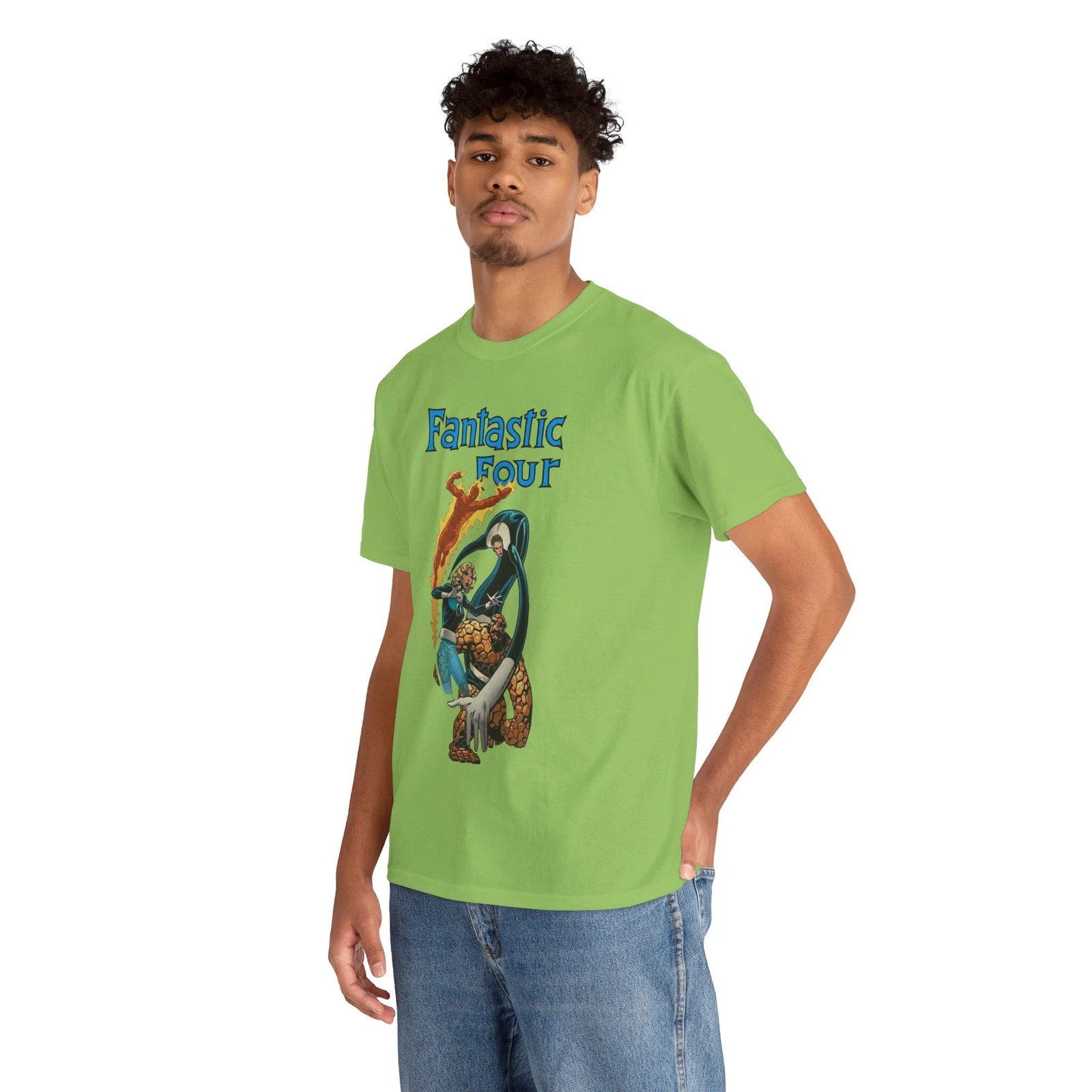 Fantastic Four T-Shirt - John Byrne Art - Thing, Reed Richards - Marvel Comics