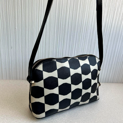 Kate Spade New York 2Way Mini Shoulder Ribbon Pattern PVC Black 