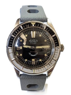 Axes Uhr Extra Squale Master 100 ATM Vintage nummeriertes Gehäuse swiss made watc