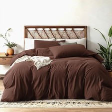 Duvet Cover King Size - Extra Cozy Bedding - 160 King 104"x90" Cocoa Brown
