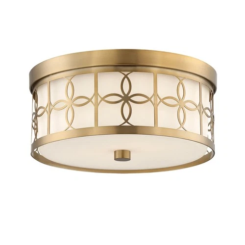 Crystorama Lighting Group ANN-2105 Anniversary 2 Light 14"W Flush - Gold - Picture 1 of 9