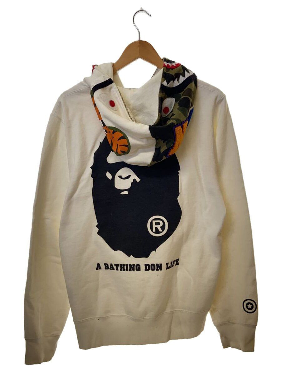 NO WHERE Big Sean Collaboration L Cotton White Print Hoodie