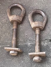 VINTAGE LIFTING EYES X 2 SWL 3650KG GOOD CONDITION