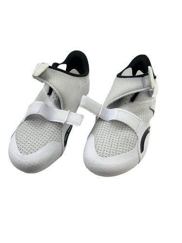 Nike SuperRep Cycling Shoes Womens 8-9 White Delta 3-Bolt Spin Bike Cleats