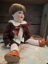 "The Laughing Jumeau" Rare Mold # 236. 14 inch boy doll wonderfully recreated.