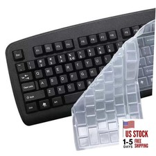 Ultra Thin Desktop PC Silicone Clear Keyboard Cover Skin With Keyboard Position
