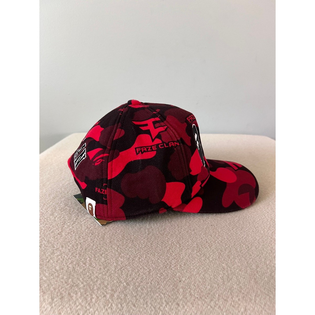 Bape x Faze Clan Snap Back Camo Hat - Red - NEW | eBay