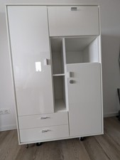 Ess-/Wohnzimmer-Schrank, Anrichte, weiss Hochglanz