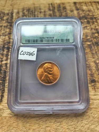 RARE FIND 1957 1C MS67 RD Lincoln Wheat Cent