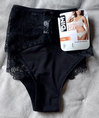 SLIP DIM GROSSZÜGIG ESSENTIAL SCHWARZ GR. 46 **NEU**