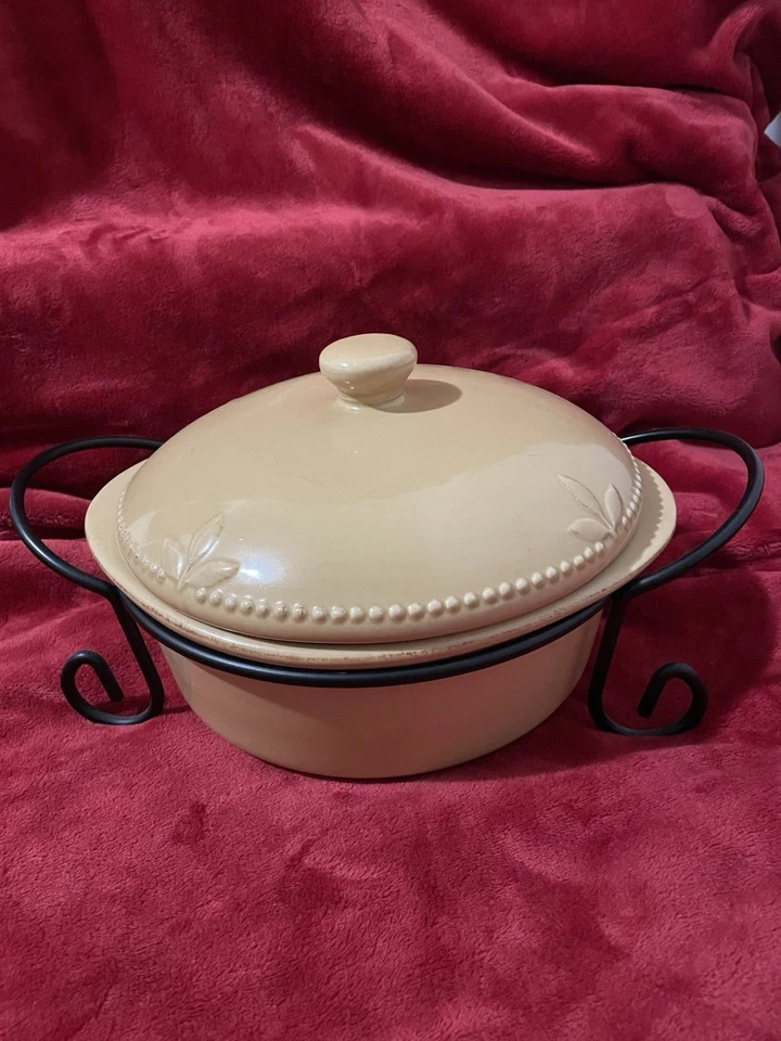 Conjunto de grés envidraçado com porta-panelas - Imagem 4 de 4