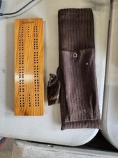 Cribbage Board Set-pouch-board with pegs 