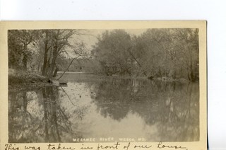 Meramec River Wesco Mo. Missouri KRUXO Real Photo Postcard. Near Steelville