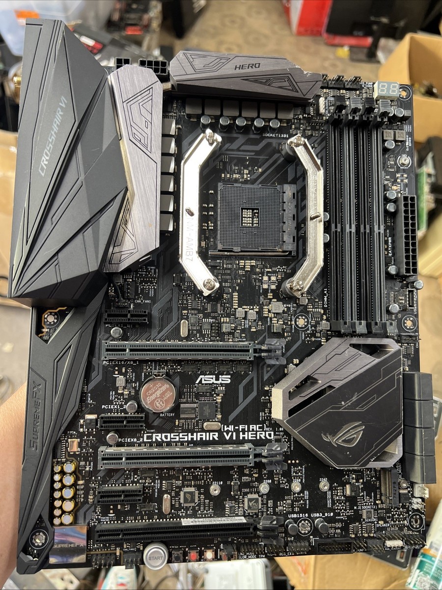 ASUS - ROG CROSSHAIR Ⅵ HERO Amazon.com: ASUS ROG Crosshair VI Hero AM4 X370 ATX DDR4
