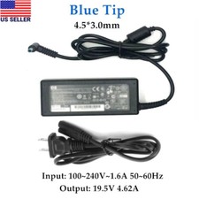 For 90W HP Blue Tip AC Adapter Charger 710413-001 19.5V 4.62A Cord Power Supply