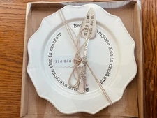 Adorable Mud Pie “ Follow Your Inner Cheese” Cheese Plate and Server Set | NIB