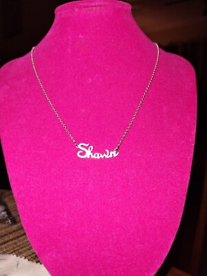 Sonderanfertigung SHAWN Namenskette 2,5 grm massiv Sterlingsilber 19'' signiert :)