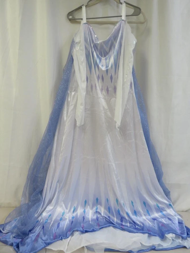 Disguise 女式 Disney Frozen 2 豪华 Elsa 万圣节服装连衣裙 大号 12-14 — 第 2/3 张图片