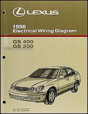 1998 Lexus GS 300 400 Wiring Diagram Manual GS300 GS400 Electrical Schematic 98