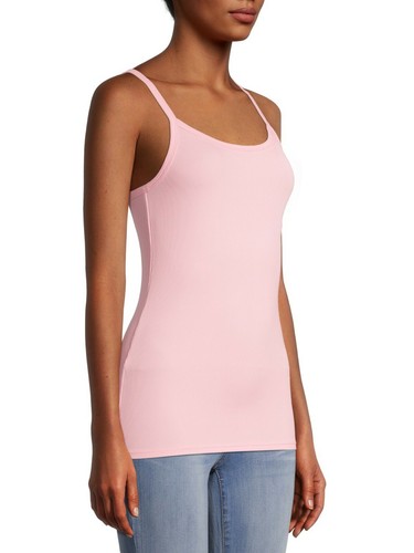No Boundaries Women's Juniors Rib Cami Shirt XL (15-17) Pink Super Soft NEW - Picture 2 of 4