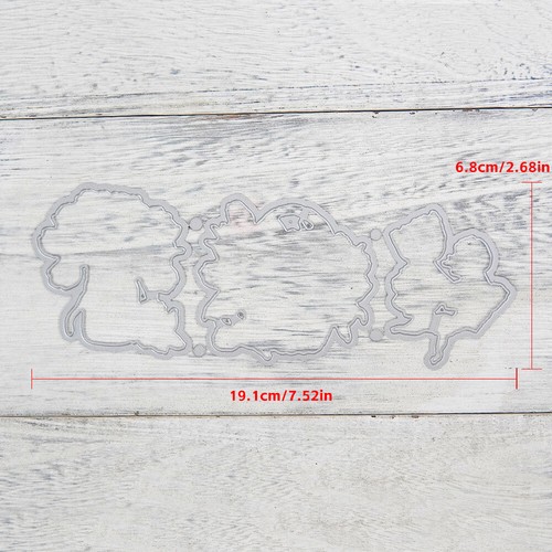 Tulip Flowers Hope You Can Feel My Love Metal Cutting Dies Clear Stamps Crafts - Picture 6 of 8
