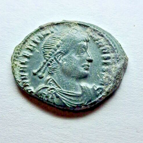 Moneda romana Valentiniano I César 364-375 antigua auténtica bronce - Imagen 3 de 8