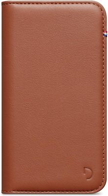 DECODED Wallet Case iPhone 13 Pro Max Flip Cover European Leather - Light Bro...