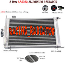 3Row All Aluminum Radiator For Go-Kart Karting Gearbox Shifter Karts Kart MT